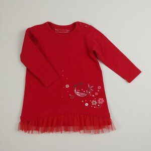 Souris Mini Red Tulle Hem Dress size 9 Months